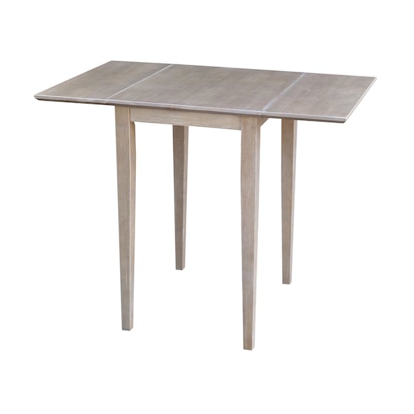International Concepts Rectangle Small Dropleaf Table, Washed Gray Taupe, 20.6 W, 36 L, 29 in H, Wood, Washed Gray Taupe T09-2236D - main